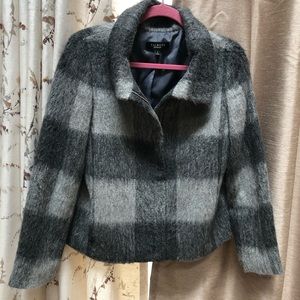 Fuzzy flannel jacket